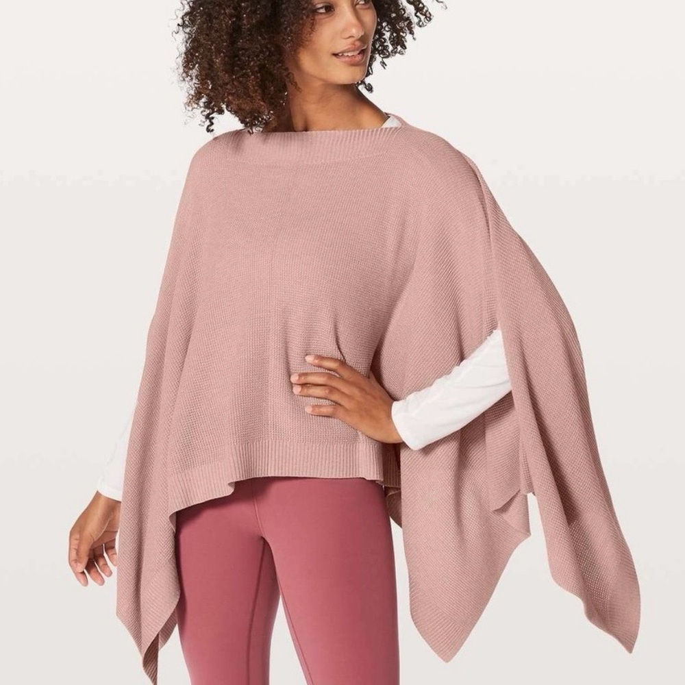 Lululemon Cropped Knit Poncho